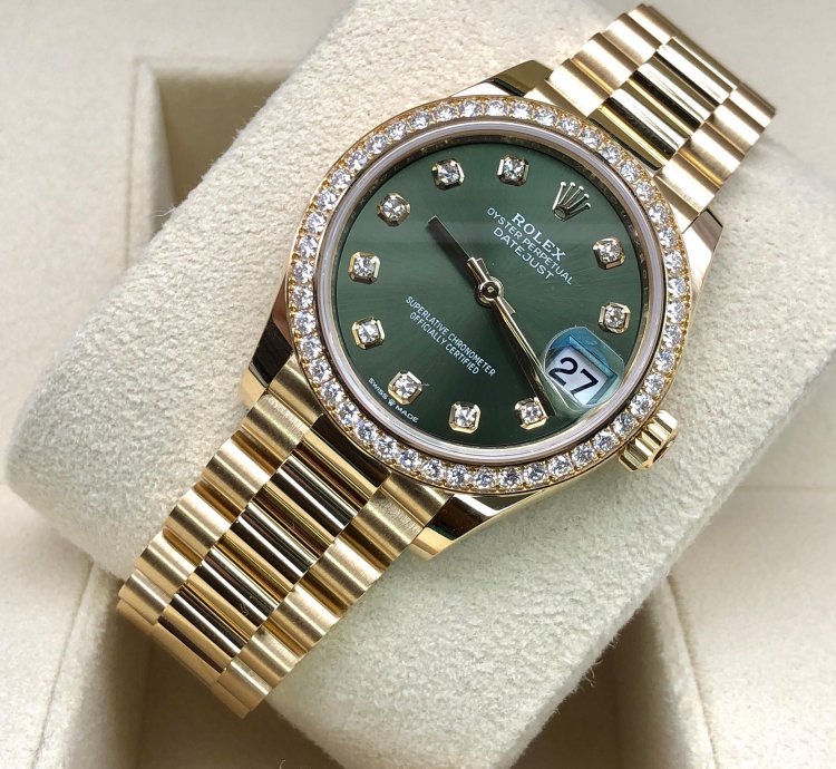 Rolex Datejust 31 278288rbr Diamonds Green