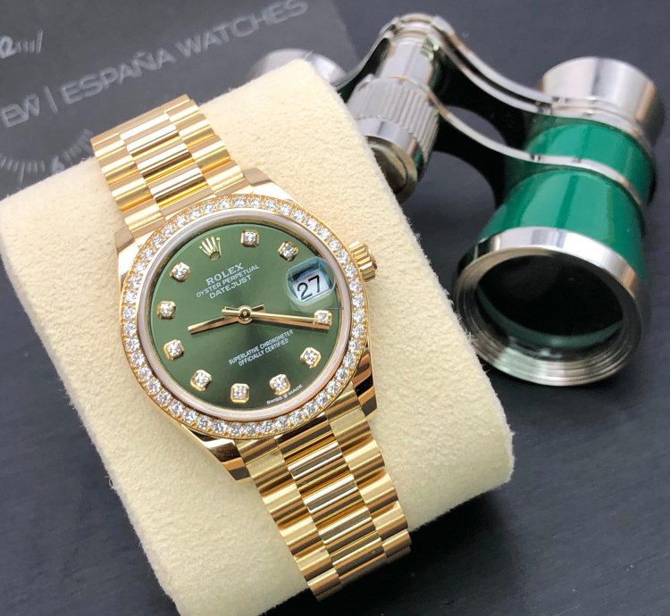 Rolex Datejust 31 278288rbr Diamonds Green