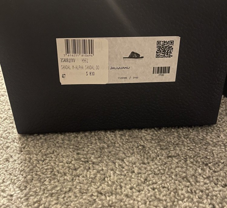 Dior Alpha Sandal Black