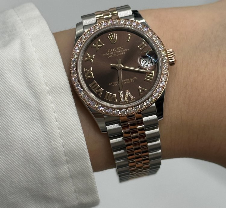 Rolex Datejust 31 278381rbr Chocolate Roman Iv Diamond Jubilee