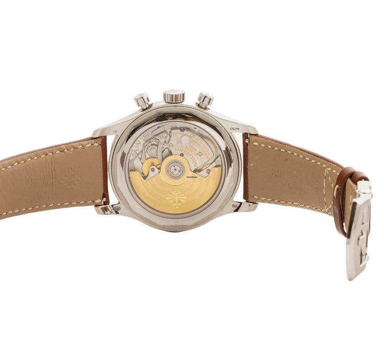 Patek Philippe Annual Calendar Chronograph Flyback Complication Blue Dial White Gold 5960 01g-001