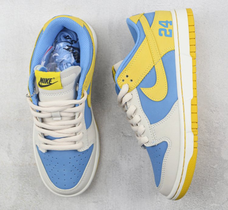 Nike Sb Dunk Low X Kobe Bryant Yellow Blue Sneakers