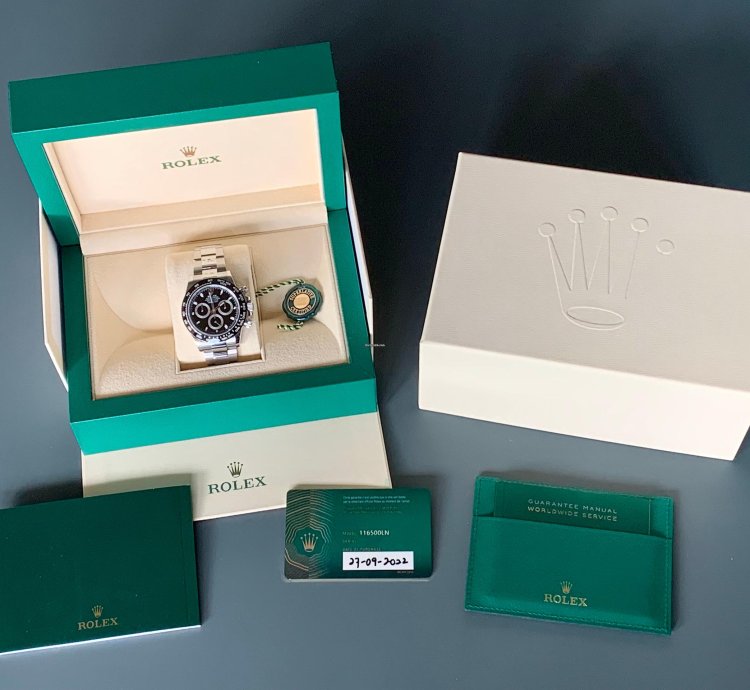 Rolex Daytona 116500ln Black Dial Full Set 2022 Never Worn