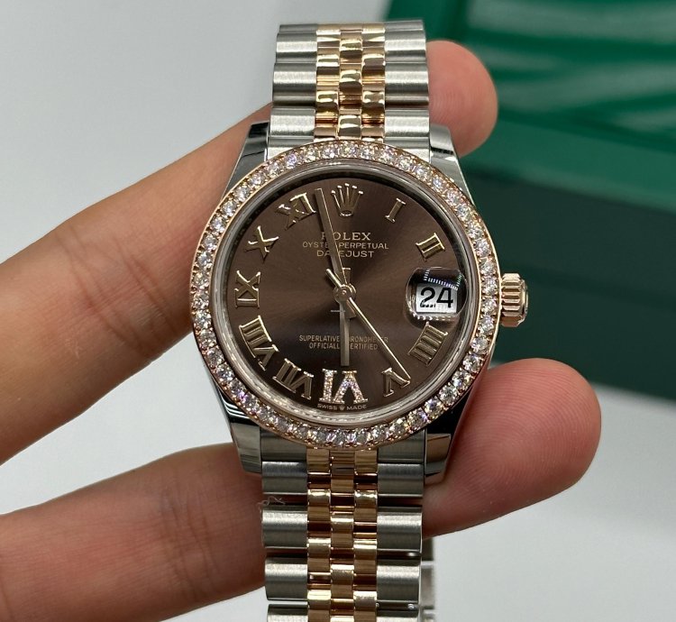 Rolex Datejust 31 278381rbr Chronolate Roman Iv Diamond Jubilee
