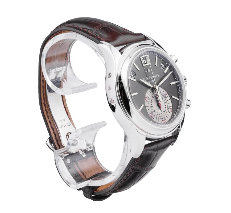 Patek Philippe Annual Calendar Chronograph Flyback Complication Grey Dial Platinum 5960p