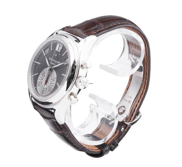 Patek Philippe Annual Calendar Chronograph Flyback Complication Grey Dial Platinum 5960p