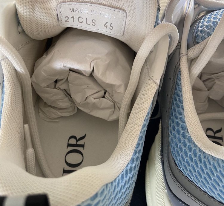 Dior B22 Baby Blue Sneaker Size 12