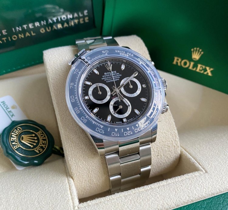 Rolex Daytona 116500ln Discontinued New 2023 Ceramic Bezel Black Dial Steel Oyster Bracelet