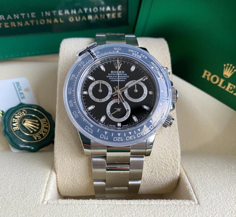 Rolex Daytona 116500ln Discontinued New 2023 Ceramic Bezel Black Dial Steel Oyster Bracelet