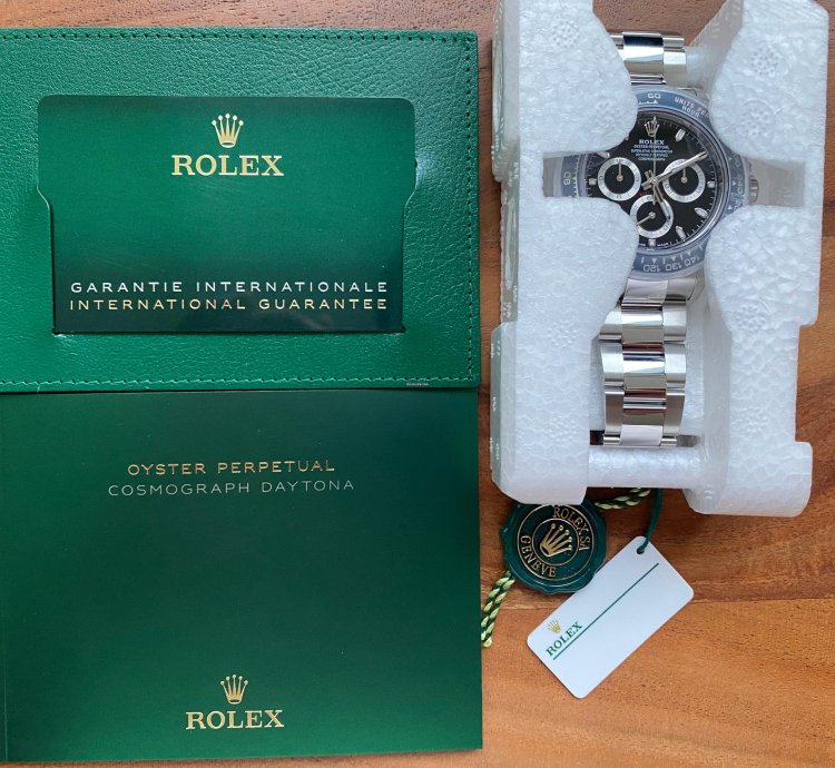 Rolex Daytona 116500ln Discontinued New 2023 Ceramic Bezel Black Dial Steel Oyster Bracelet