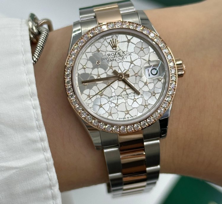 Rolex Datejust 31 278381rbr Silver Flower Oyster