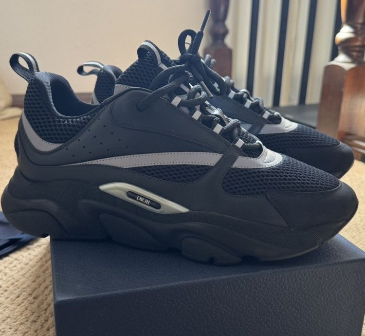 Dior B22 Black Reflective Size 45 12