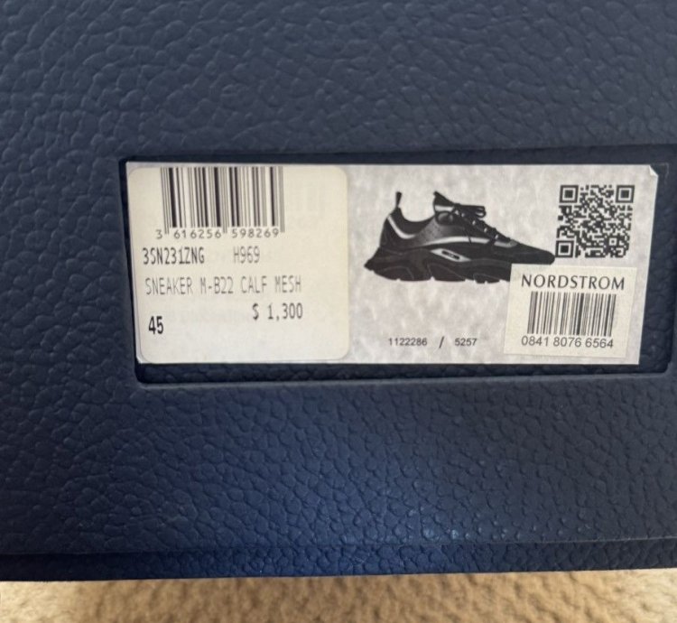 Dior B22 Black Reflective Size 45 12
