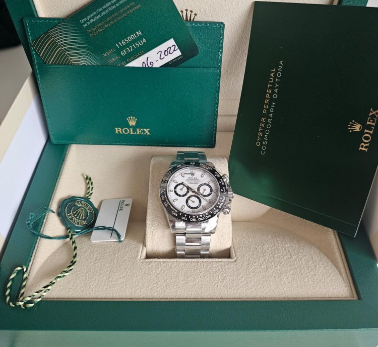 Rolex Daytona 116500ln Rare 100 Really Full Stickers White Dial