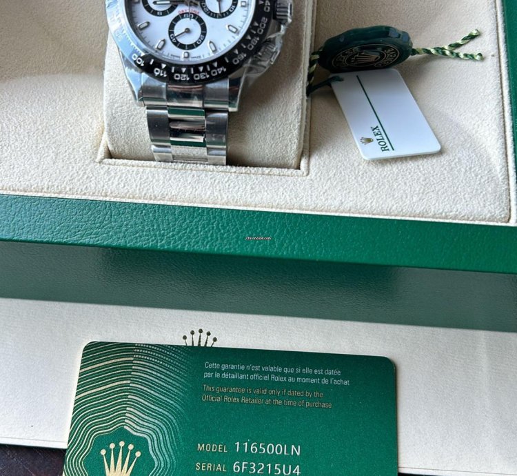 Rolex Daytona 116500ln Rare 100 Really Full Stickers White Dial
