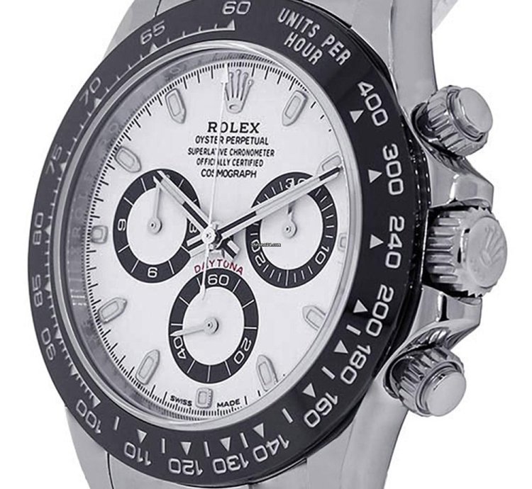 Rolex Daytona 116500ln Stainless Steel Panda White Dial 40 Mm