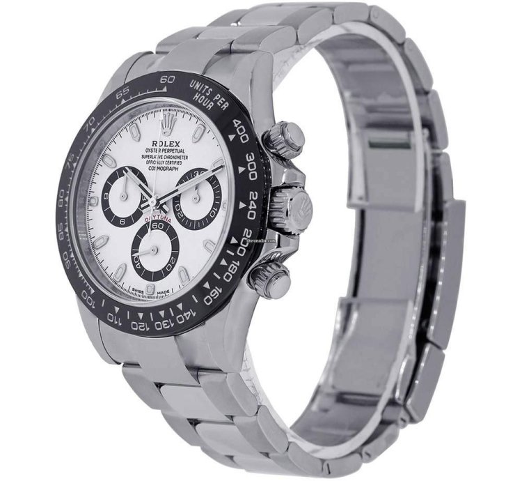 Rolex Daytona 116500ln Stainless Steel Panda White Dial 40 Mm