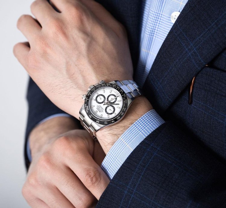 Rolex Daytona 116500ln Stainless Steel Panda White Dial 40 Mm