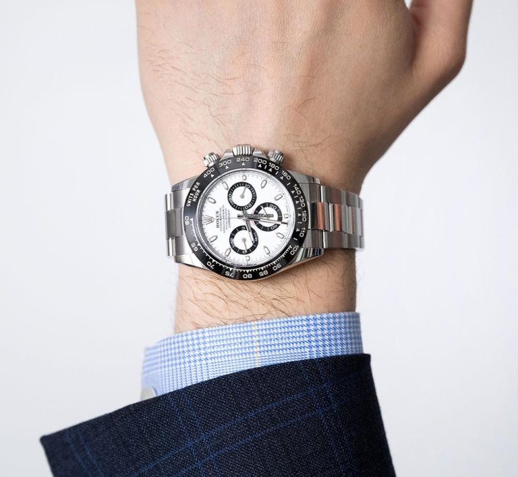 Rolex Daytona 116500ln Stainless Steel Panda White Dial 40 Mm