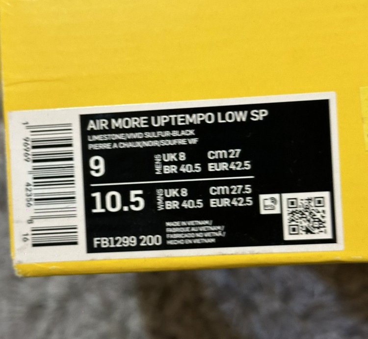 Nike Air Uptempo Ambush Sneakers Size 9