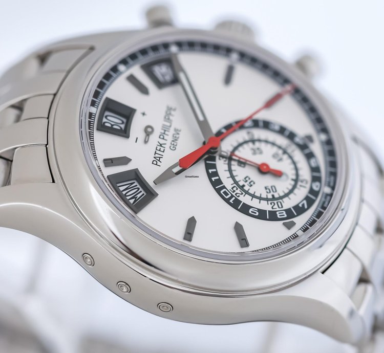 Patek Philippe Annual Calendar Chronograph Ref 5960-1a-001 Box Papers Bj-2015 Service Dec 2024