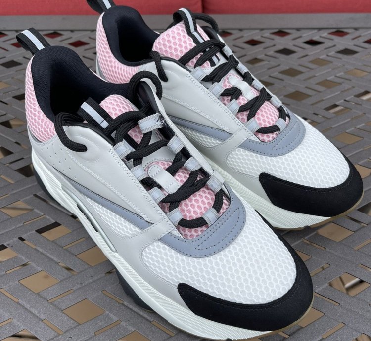 Dior B22 Grey Pink Sneakers Size 10