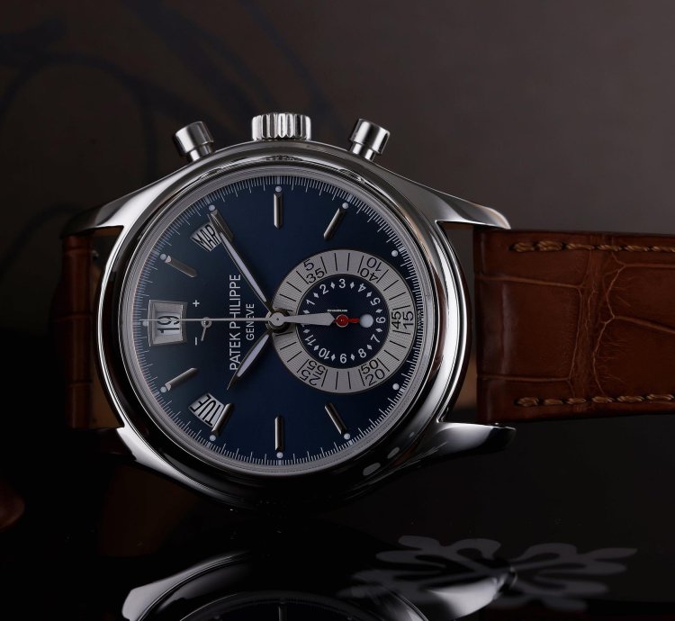 Patek Philippe Annual Calendar Chronograph Ref 5960p-015 Platinum 40mm 2010 Box And Papers