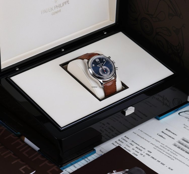Patek Philippe Annual Calendar Chronograph Ref 5960p-015 Platinum 40mm 2010 Box And Papers
