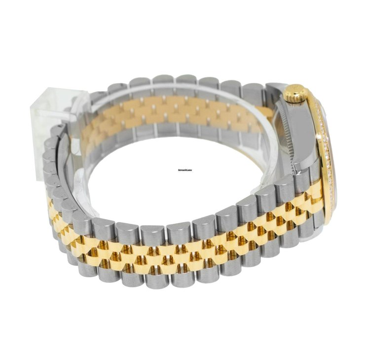 Rolex Datejust 31 31mm 18k Yellow Gold Steel Mop Diamond Dial Diamond 278383rbr
