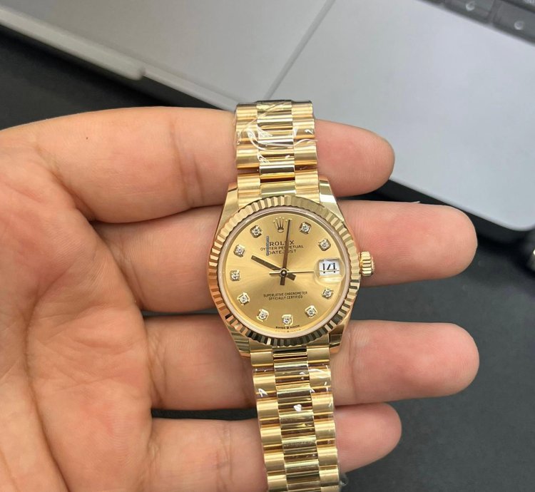 Rolex Datejust 31 31mm 278278 Yellow Gold Champagne Diamond Dial 2023