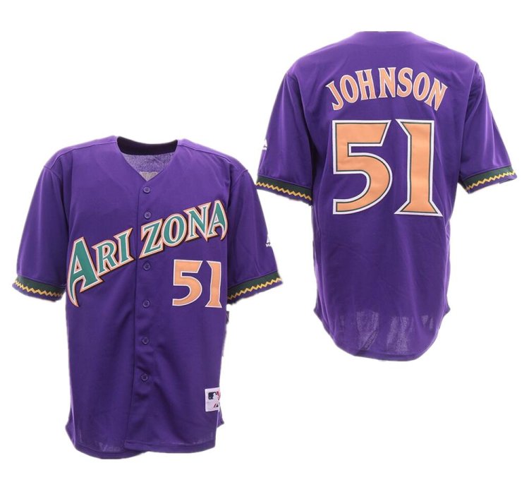 Arizona Diamondbacks Randy Johnson Purple Throwback Jersey