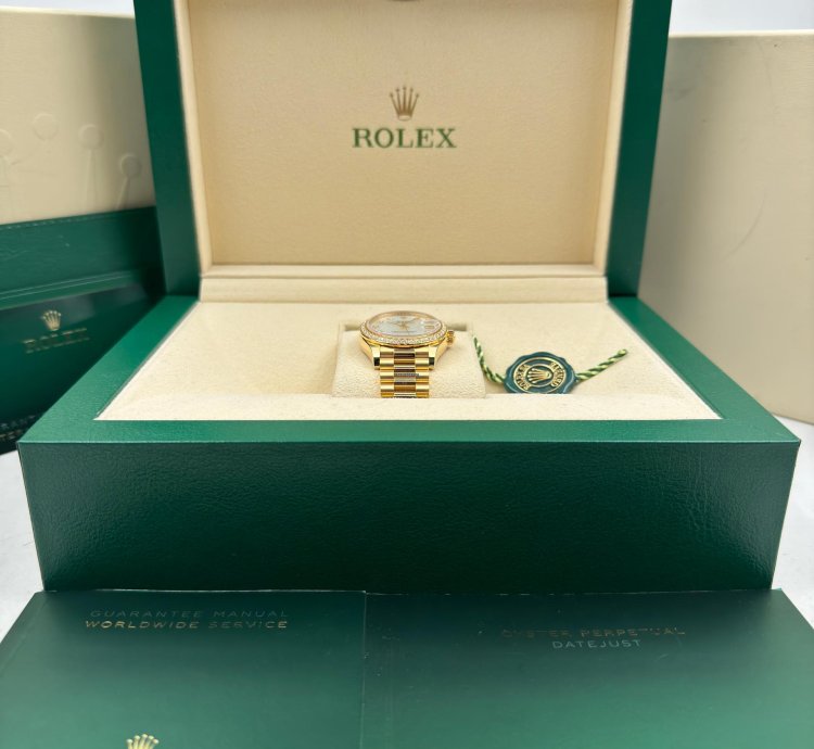 Rolex Datejust 31 31mm Diamond Bezel Mop Dial Yellow Gold 278288rbr Unworn 2024