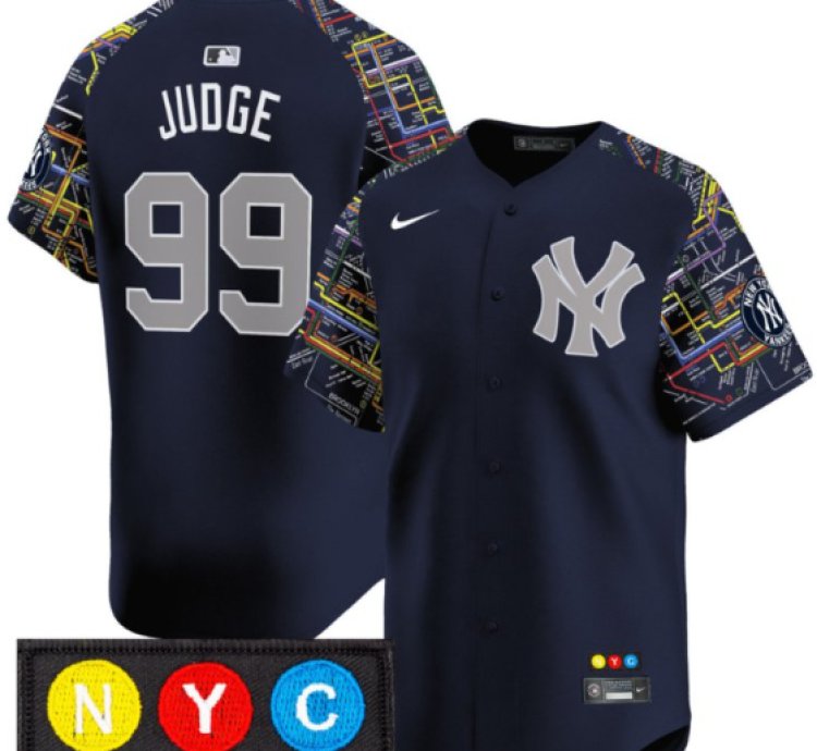 Aaron Judge Jersey 99 New York Yankees Subway Style Vapor Premier Limited Stitched
