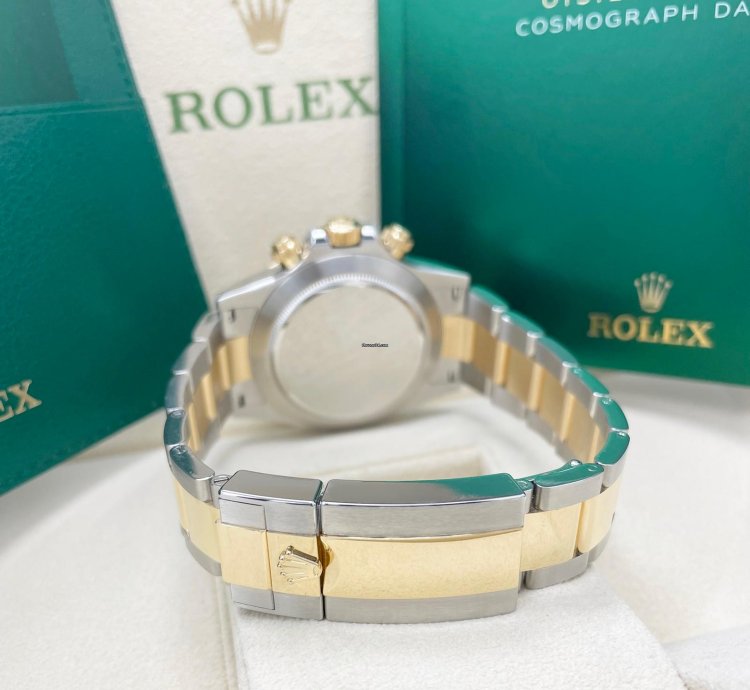 Rolex Daytona 116503 Black Mother Of Pearl mop Diamond Tahitian Dial Two Tone Yellow Gold