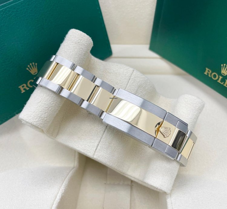Rolex Daytona 116503 Black Mother Of Pearl mop Diamond Tahitian Dial Two Tone Yellow Gold