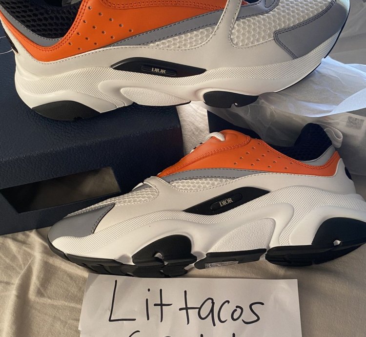 Dior B22 Orange White And Black