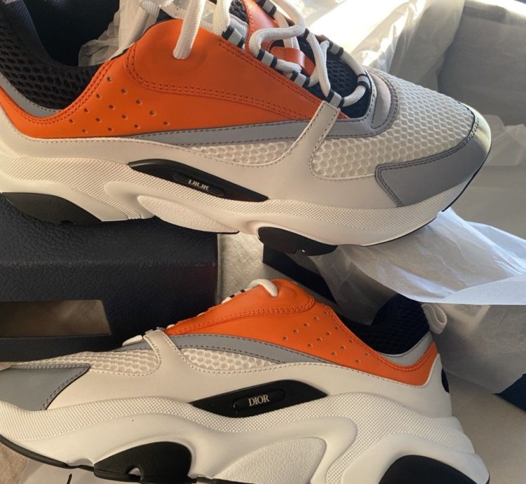 Dior B22 Orange White And Black