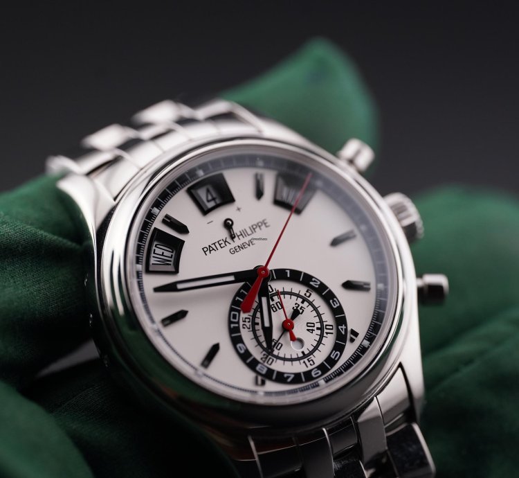 Patek Philippe Annual Calendar Chronograph Ss White Dial 5960