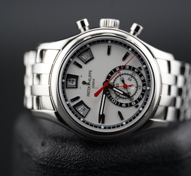 Patek Philippe Annual Calendar Chronograph Ss White Dial 5960
