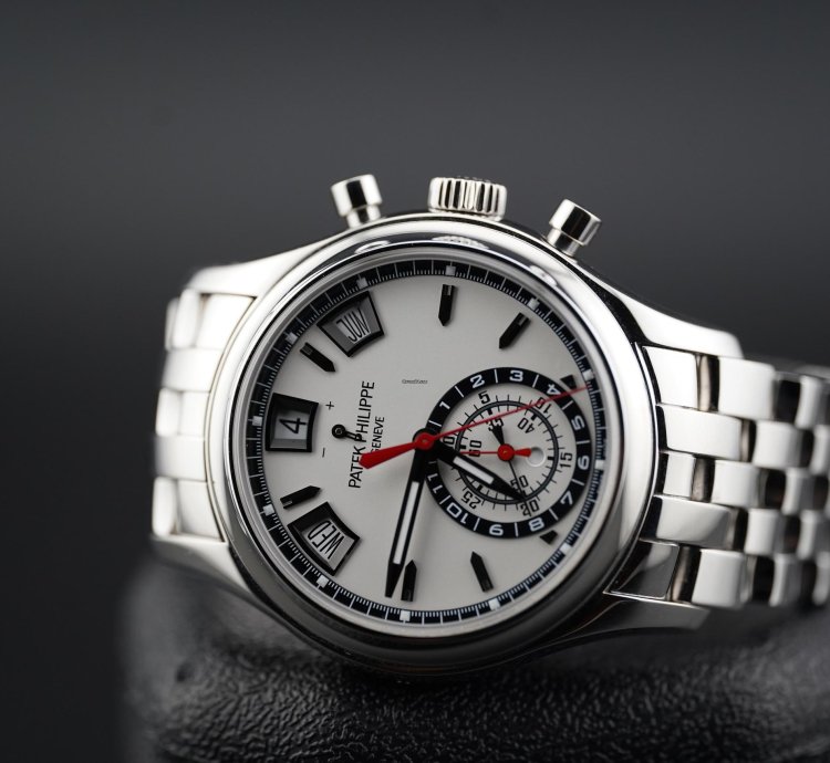 Patek Philippe Annual Calendar Chronograph Ss White Dial 5960