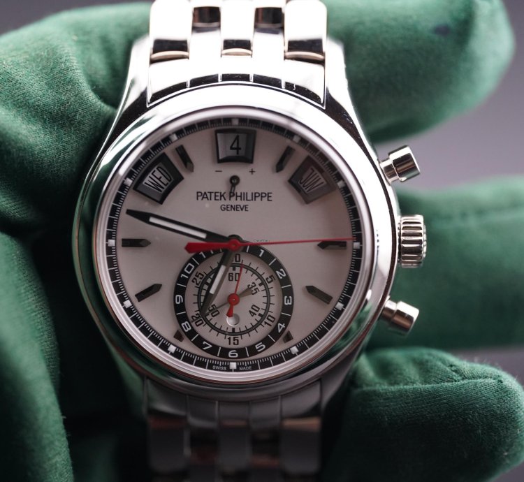 Patek Philippe Annual Calendar Chronograph Ss White Dial 5960