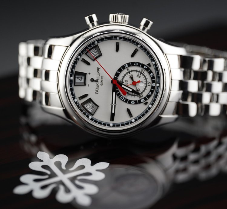 Patek Philippe Annual Calendar Chronograph Ss White Dial 5960