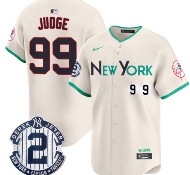 Aaron Judge Jersey 99 New York Yankees City Connect Vapor Premier Limited Stitched Cream