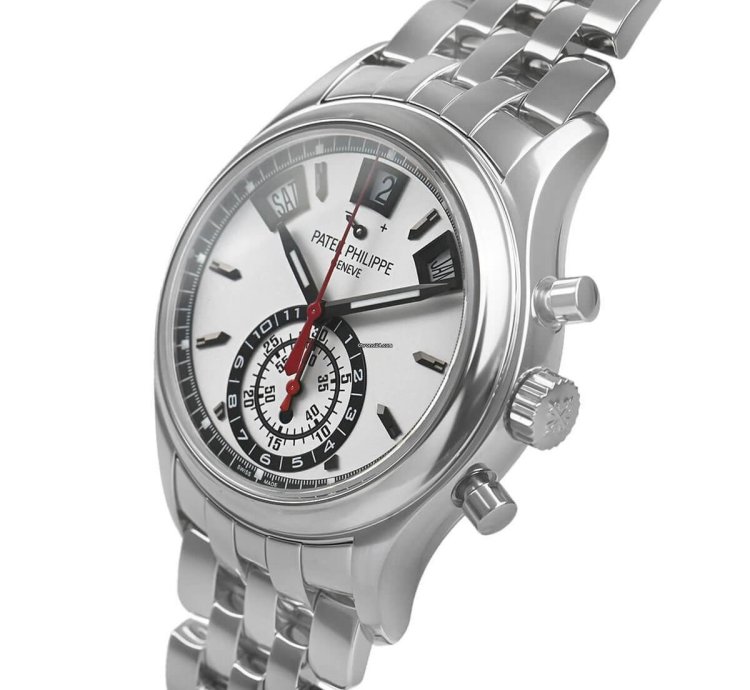 Patek Philippe Annual Calendar Chronograph Steel Annual Calendar Chronograph Power Day Night Silver 40 5mm Box Papers 5960 1a-001