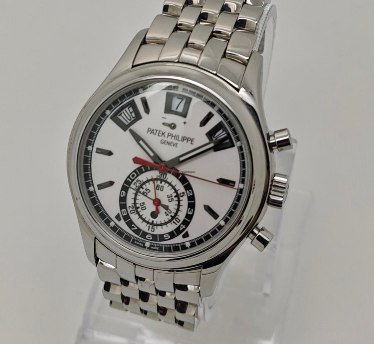Patek Philippe Annual Calendar Chronograph Steel Watch Ps