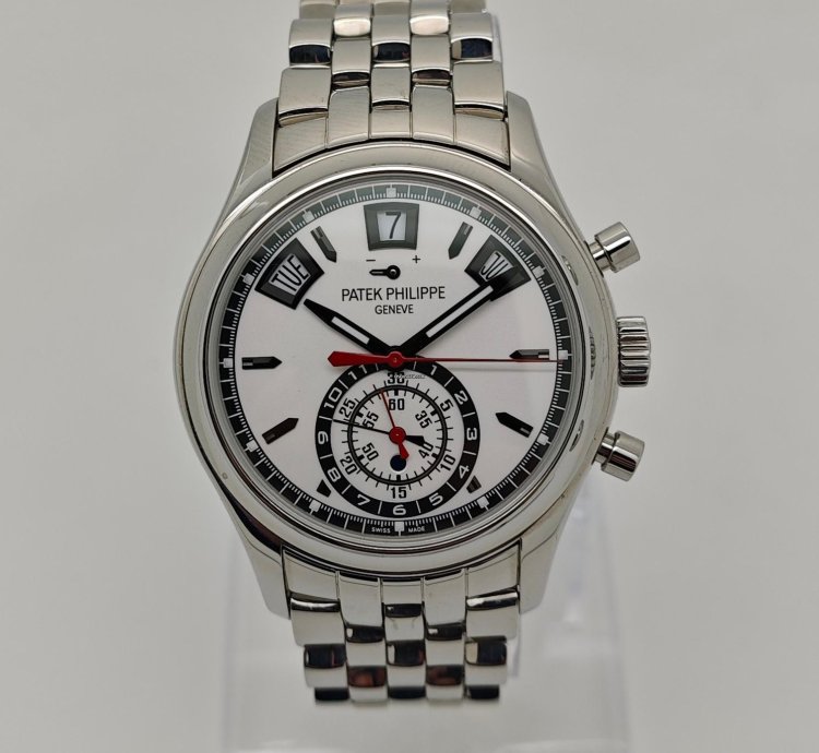 Patek Philippe Annual Calendar Chronograph Steel Watch Ps
