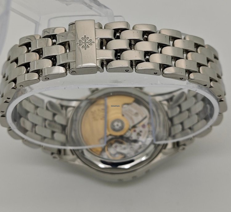 Patek Philippe Annual Calendar Chronograph Steel Watch Ps