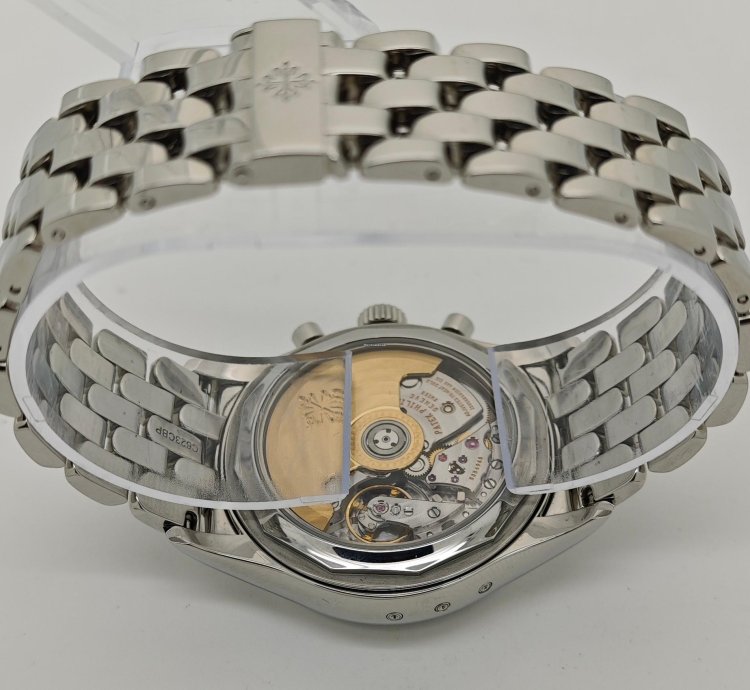 Patek Philippe Annual Calendar Chronograph Steel Watch Ps