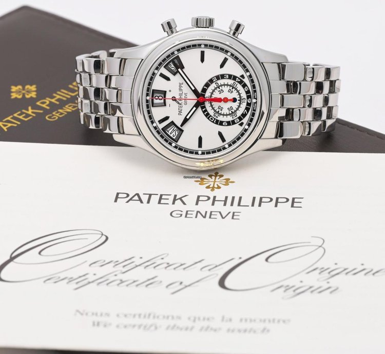 Patek Philippe Annual Calendar Chronograph White 5960 1a