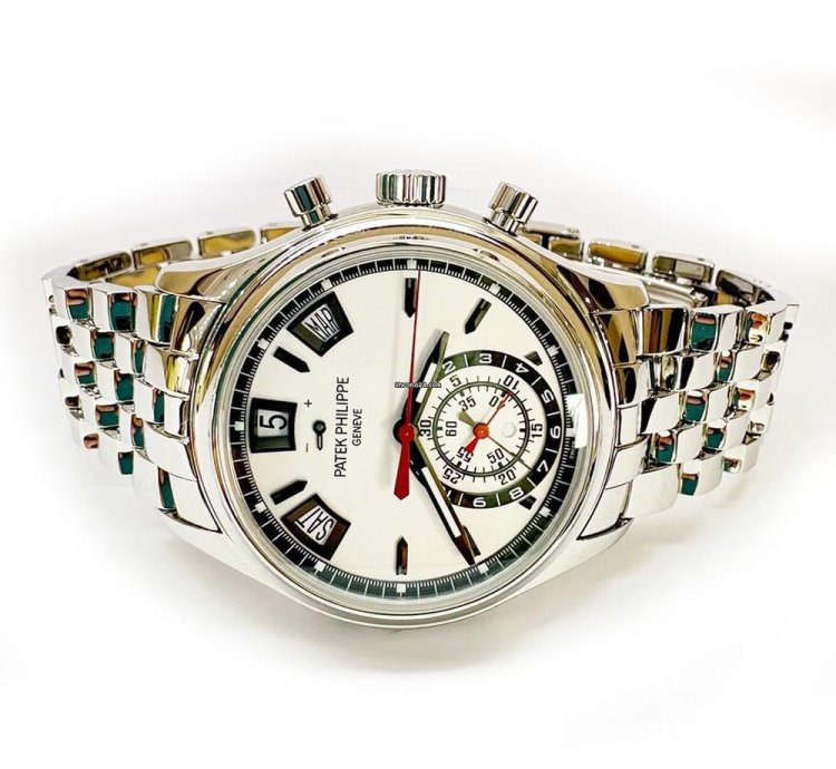 Patek Philippe Annual Calendar Chronograph White Dial 5960 1a-001